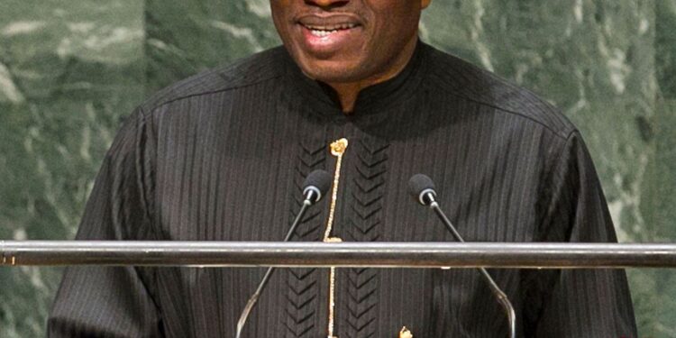 Former President Jonathan Warns Against One-Party State at Edwin Clark Memorial