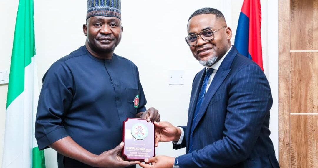 Fortifying the Nation: Advonics MD, Emmanuel Egboh, Meets Defence Minister in Strategic Parley