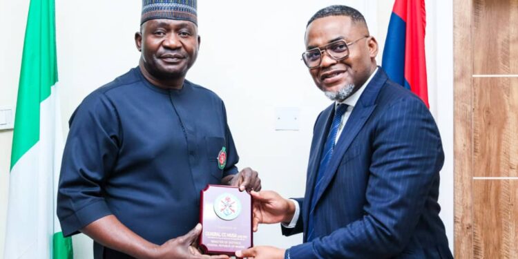 Fortifying the Nation: Advonics MD, Emmanuel Egboh, Meets Defence Minister in Strategic Parley