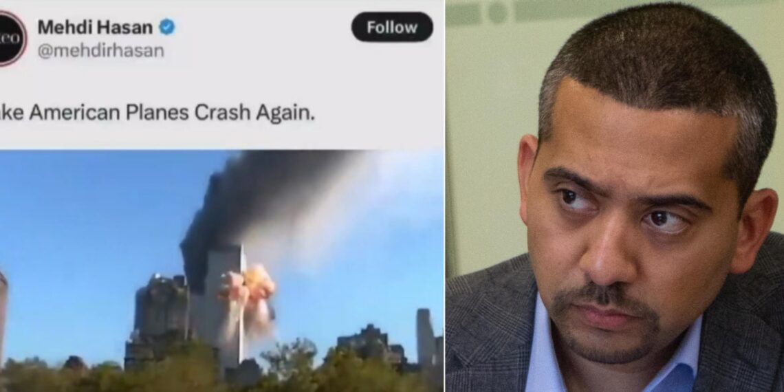 Controversial Clip Resurfaces on X: Mehdi Hasan Accused of Past “Make America Planes Crash Again” Statement Tied to 9/11 Footage