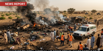 YOBE MARKET TRAGEDY: NIGERIAN AIR FORCE STRIKE LEAVES DOZENS DEAD IN INTELLIGENCE ERROR