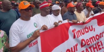 Opposition Storm Hits Abuja: #OccupyINEC Protesters Demand Restoration of ADC Leadership as Democracy Battle Intensifies